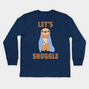 Snuggle Sloth Kids Long Sleeve T-Shirt